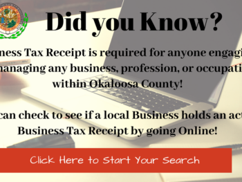 business tax receipt search announcment